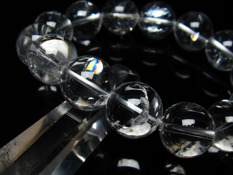 アイリスクォーツ 水晶 ブレスレット 虹入り 16mm 111-3688
