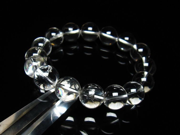 アイリスクォーツ 水晶 ブレスレット 虹入り 14mm 111-3689