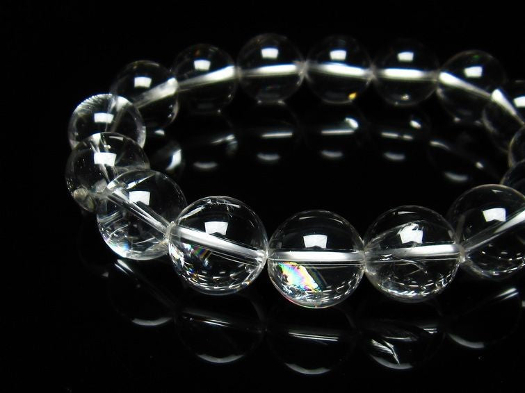 アイリスクォーツ 水晶 ブレスレット 虹入り 14mm 111-3689