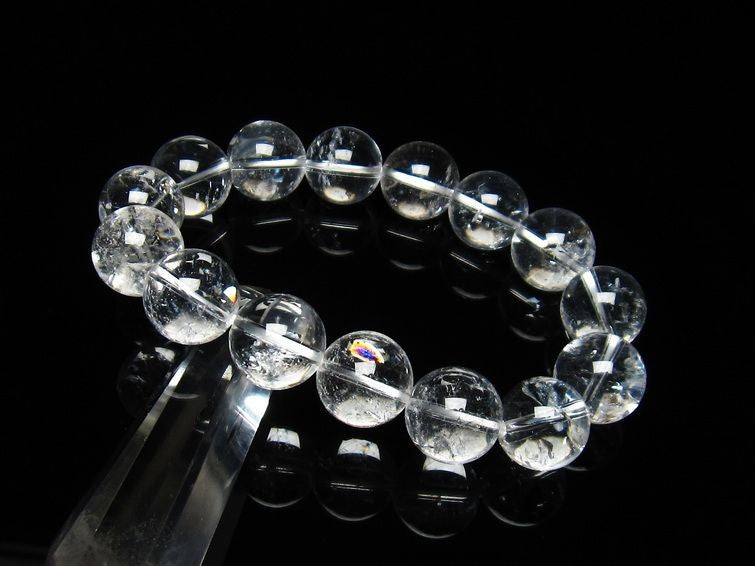 アイリスクォーツ 水晶 ブレスレット 虹入り 15mm 111-3693