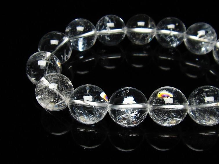 アイリスクォーツ 水晶 ブレスレット 虹入り 15mm 111-3693