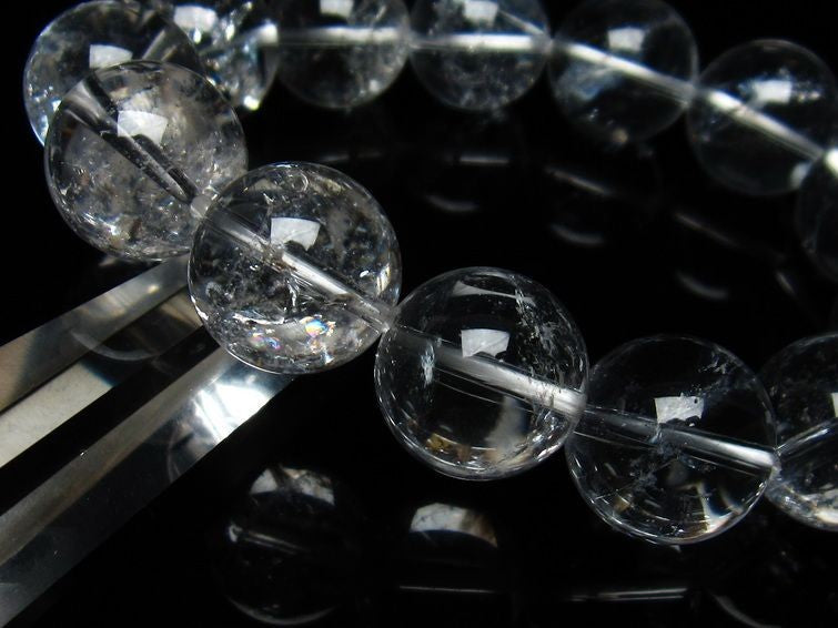 アイリスクォーツ 水晶 ブレスレット 虹入り 17mm 111-3698