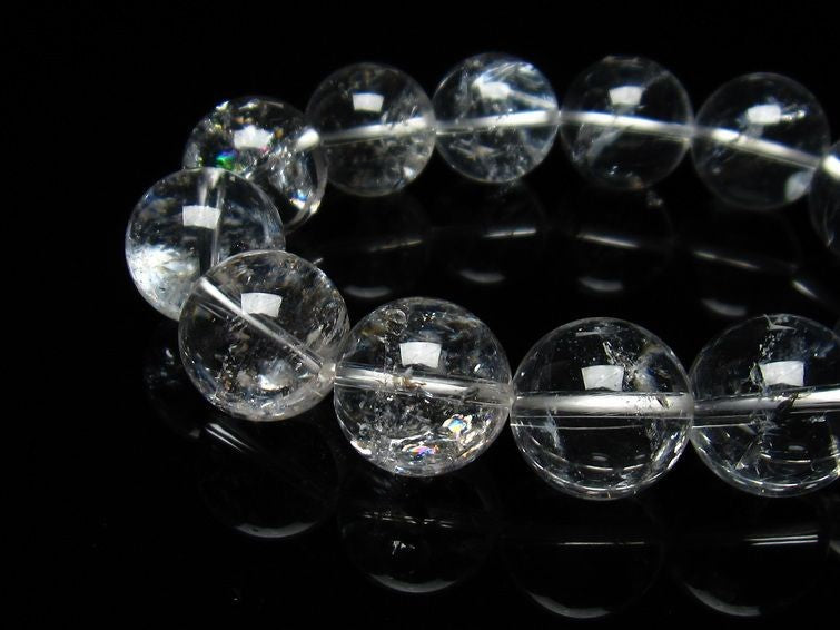 アイリスクォーツ 水晶 ブレスレット 虹入り 17mm 111-3698