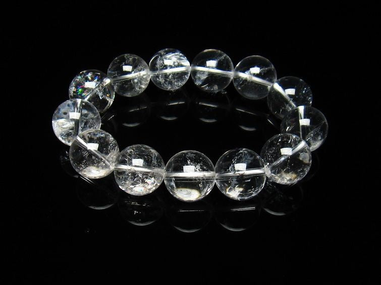 アイリスクォーツ 水晶 ブレスレット 虹入り 17mm 111-3698