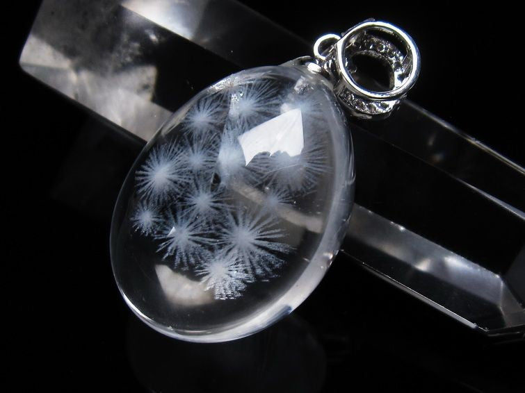 水晶 ペンダント レーザー彫刻 112-4429