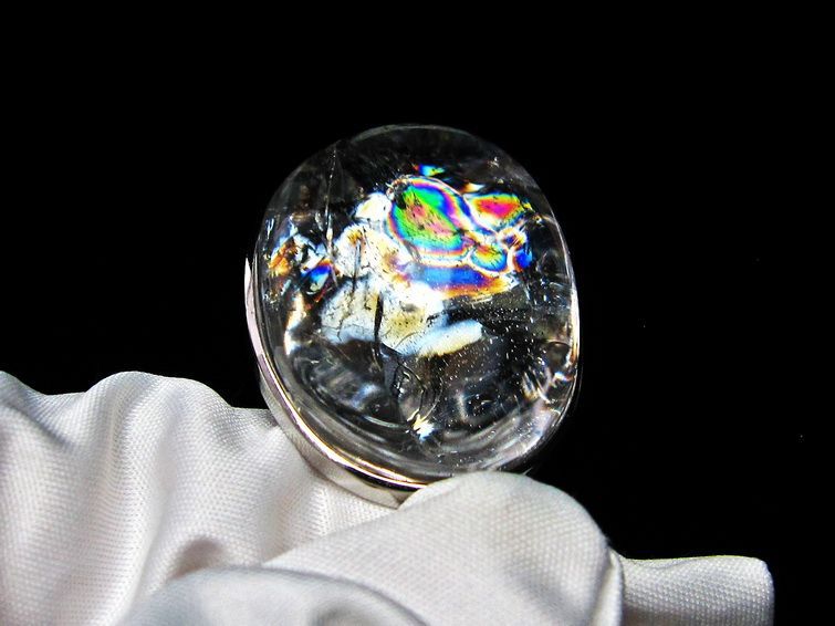 アイリスクォーツ ペンダント 虹入り 水晶 ペンダント 112-6005