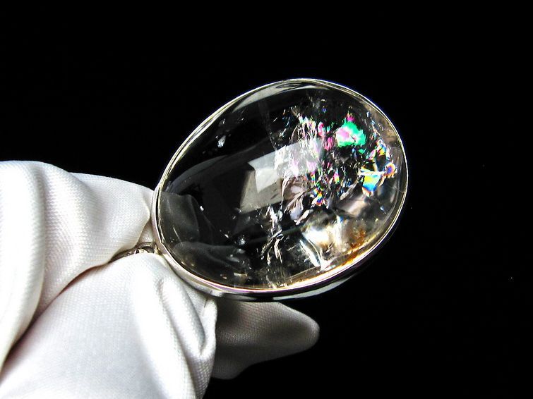 アイリスクォーツ ペンダント 虹入り 水晶 ペンダント 112-6006