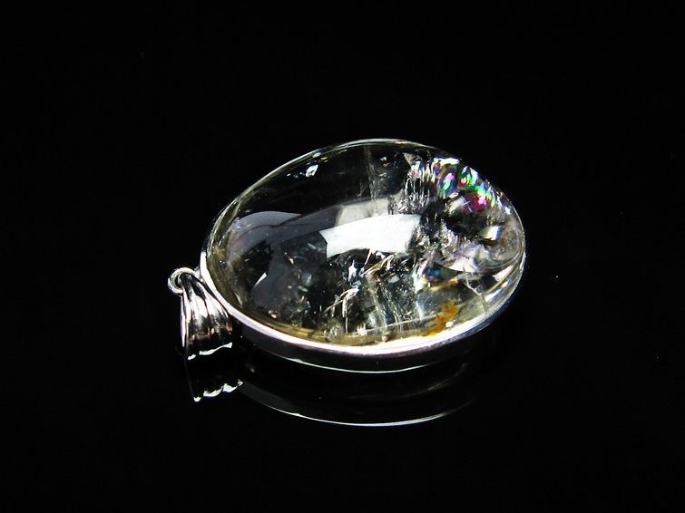 アイリスクォーツ ペンダント 虹入り 水晶 ペンダント 112-6006