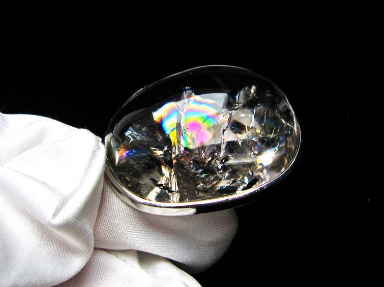 アイリスクォーツ ペンダント 虹入り 水晶 ペンダント 112-6007