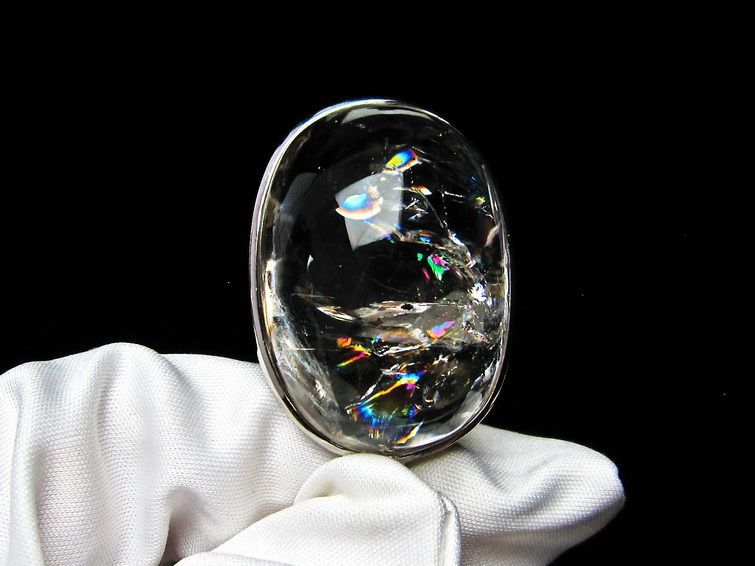 アイリスクォーツ ペンダント 虹入り 水晶 ペンダント 112-6007