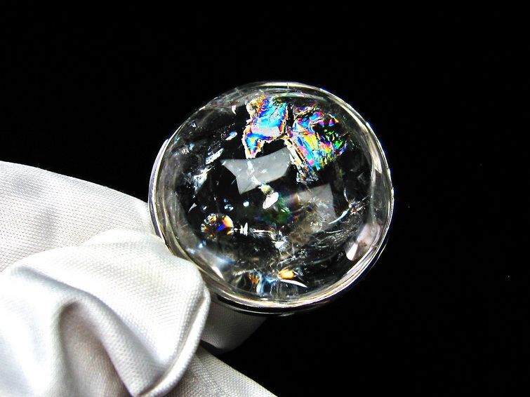 アイリスクォーツ ペンダント 虹入り 水晶 ペンダント 112-6009