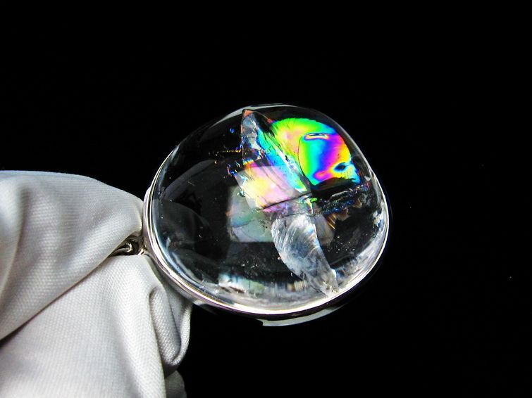 アイリスクォーツ ペンダント 虹入り 水晶 ペンダント 112-6012