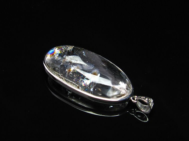 アイリスクォーツ ペンダント 虹入り 水晶 ペンダント 112-6017