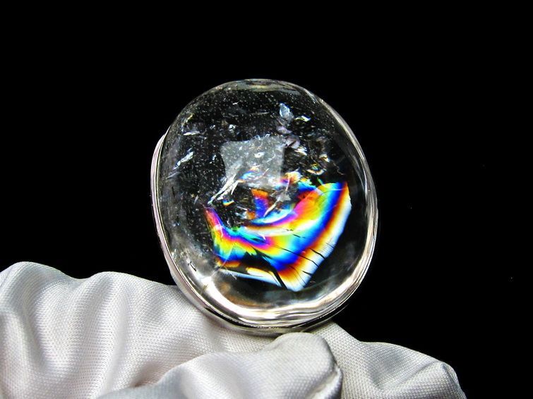 アイリスクォーツ ペンダント 虹入り 水晶 ペンダント 112-6028
