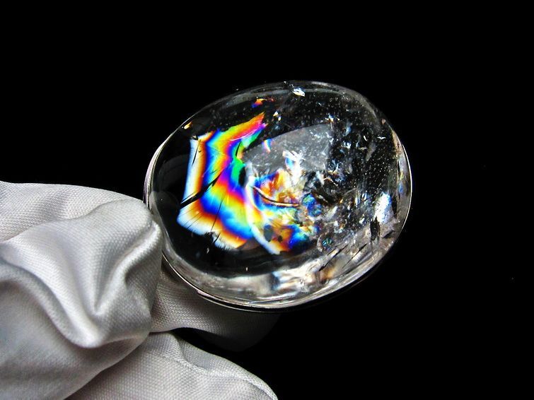 アイリスクォーツ ペンダント 虹入り 水晶 ペンダント 112-6028