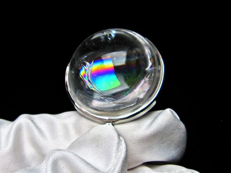 アイリスクォーツ ペンダント 虹入り 水晶 ペンダント 112-6076