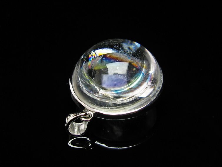 アイリスクォーツ ペンダント 虹入り 水晶 ペンダント 112-6076