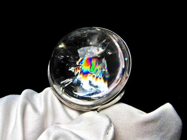 アイリスクォーツ ペンダント 虹入り 水晶 ペンダント 112-6077