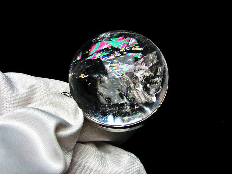 アイリスクォーツ ペンダント 虹入り 水晶 ペンダント 112-6082