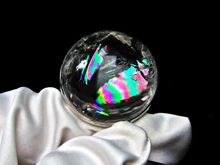 アイリスクォーツ ペンダント 虹入り 水晶 ペンダント 112-6083