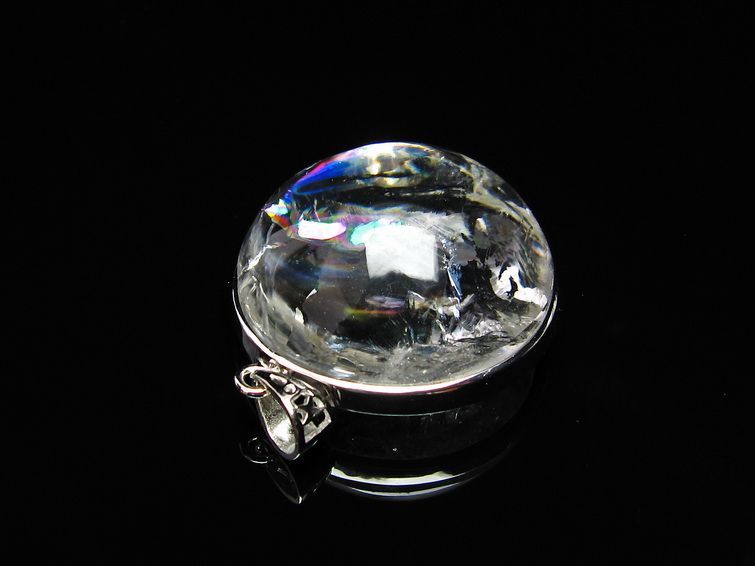 アイリスクォーツ ペンダント 虹入り 水晶 ペンダント 112-6083