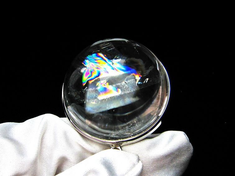 アイリスクォーツ ペンダント 虹入り 水晶 ペンダント 112-6090