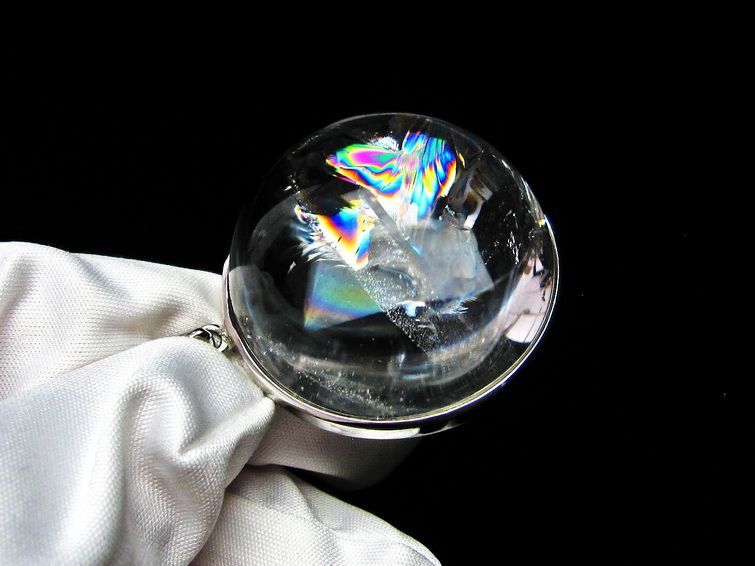 アイリスクォーツ ペンダント 虹入り 水晶 ペンダント 112-6090
