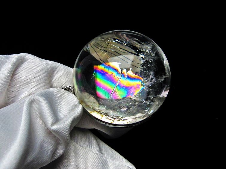 アイリスクォーツ ペンダント 虹入り 水晶 ペンダント 112-6092