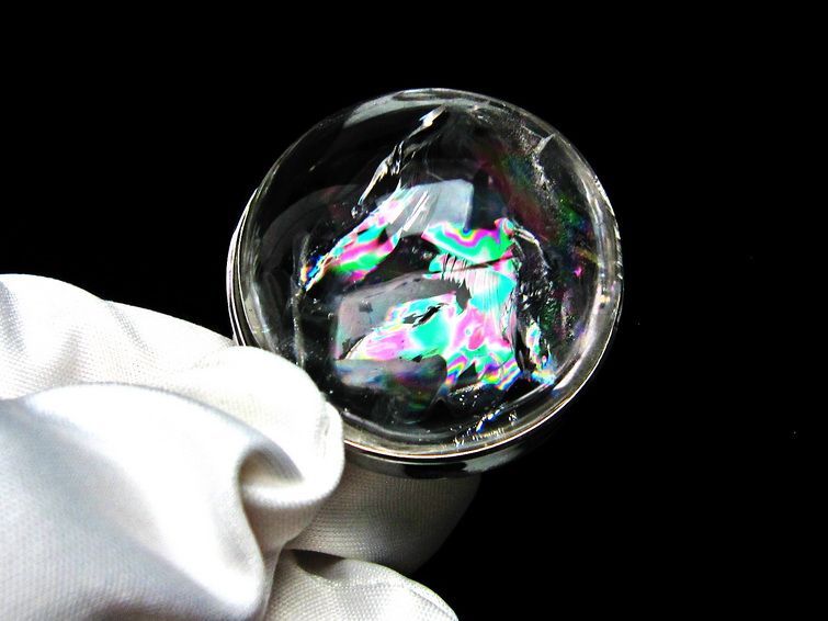 アイリスクォーツ ペンダント 虹入り 水晶 ペンダント 112-6100