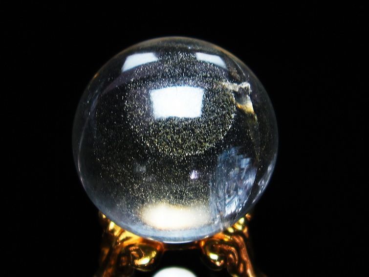 水晶 丸玉 スフィア 虹入り 23mm 一点物 141-4068