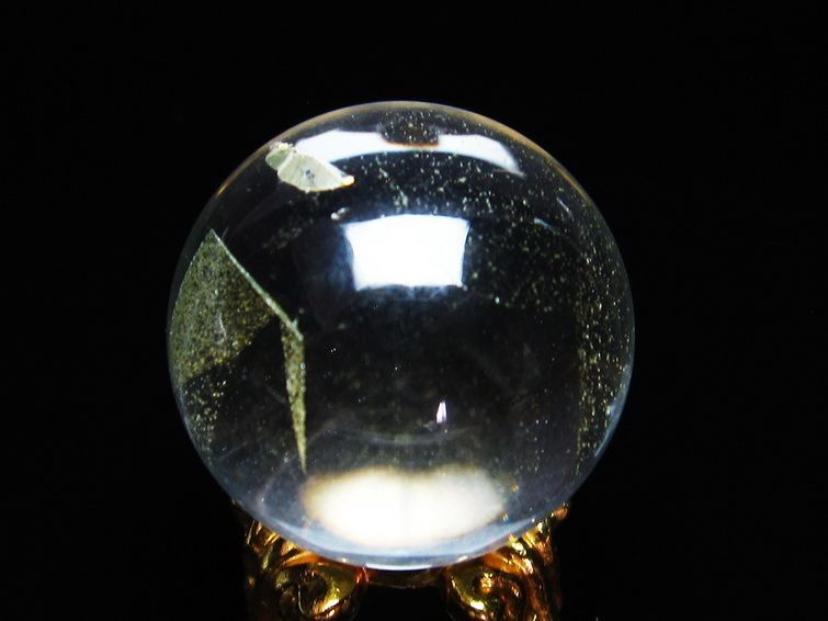 水晶 丸玉 スフィア ファントム 24mm 一点物 141-4109