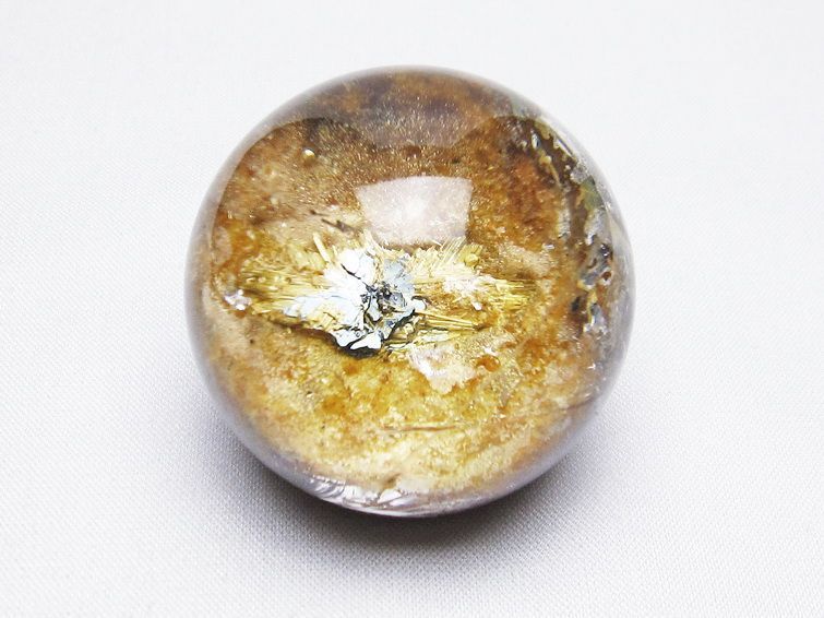タイチンルチル 水晶 丸玉 スフィア 44mm 一点物 141-4342