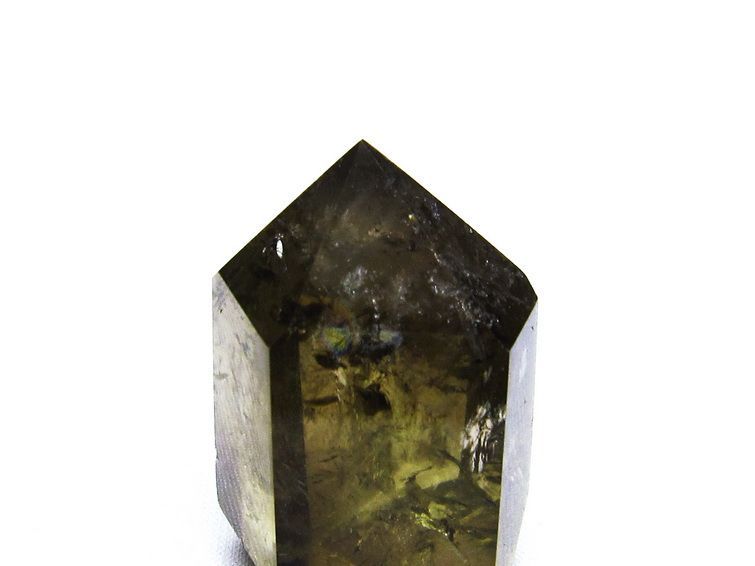 シトリン 六角柱 虹入り 原石 一点物 142-5146