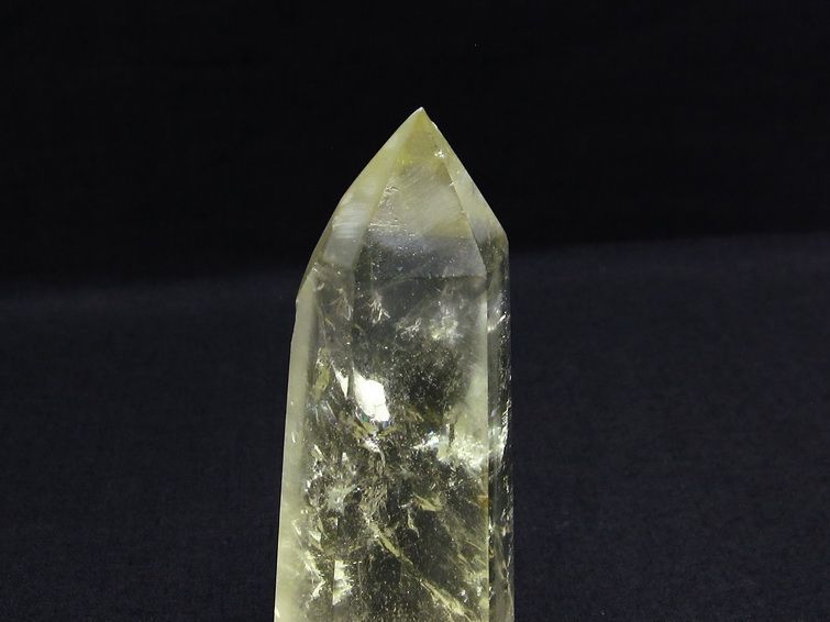 シトリン 六角柱 虹入り 原石 一点物 142-5332