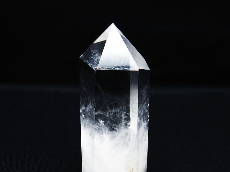 水晶 六角柱 水晶ポイント 原石 置物 一点物 142-6334