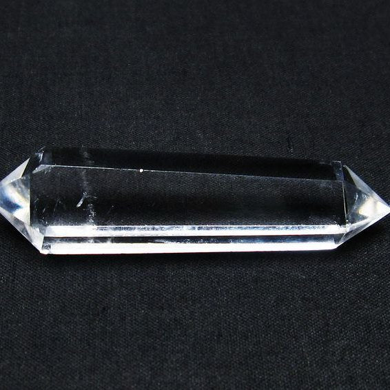 水晶 六角柱 ダブルポイント 原石 ポイント 一点物 142-7857 – 天然石
