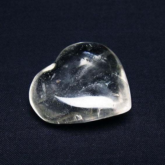 水晶 ハート置物 一点物 145-1437