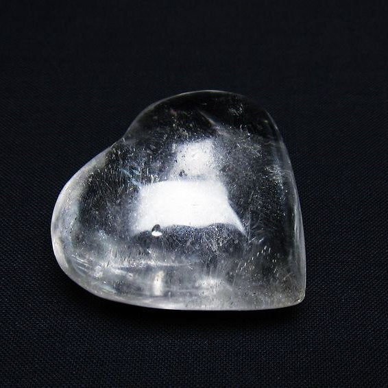水晶 ハート置物 一点物 145-1446