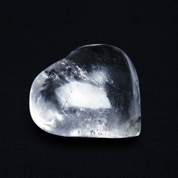 水晶 ハート置物 一点物 145-1468