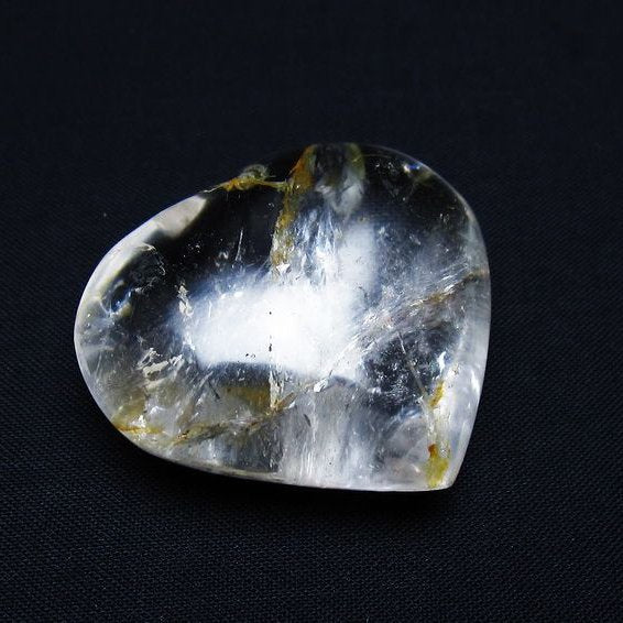 水晶 ハート置物 一点物 145-1471