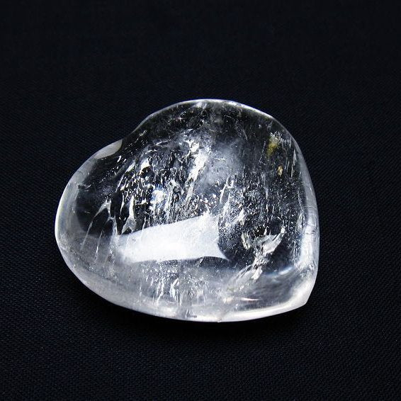 水晶 ハート置物 一点物 145-1472