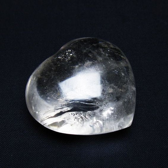 水晶 ハート置物 一点物 145-1476