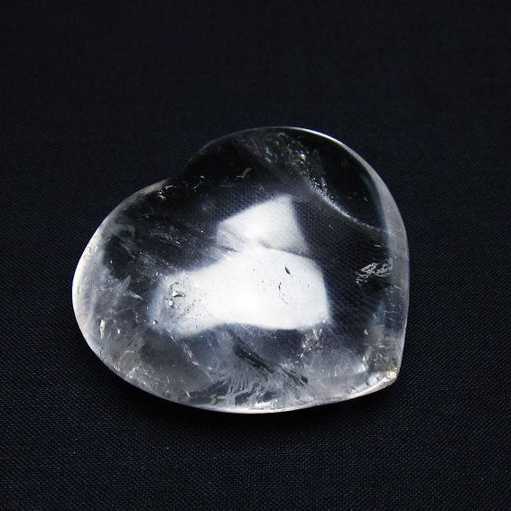 水晶 ハート置物 一点物 145-1499