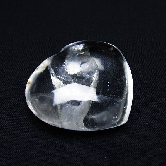 水晶 ハート置物 一点物 145-1511