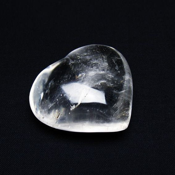 水晶 ハート置物 一点物 145-1514
