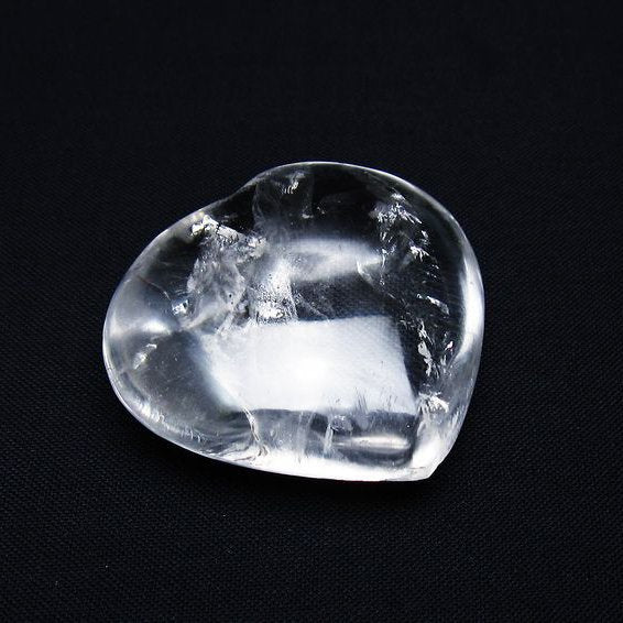 水晶 ハート置物 一点物 145-1519
