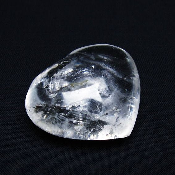 水晶 ハート置物 一点物 145-1521