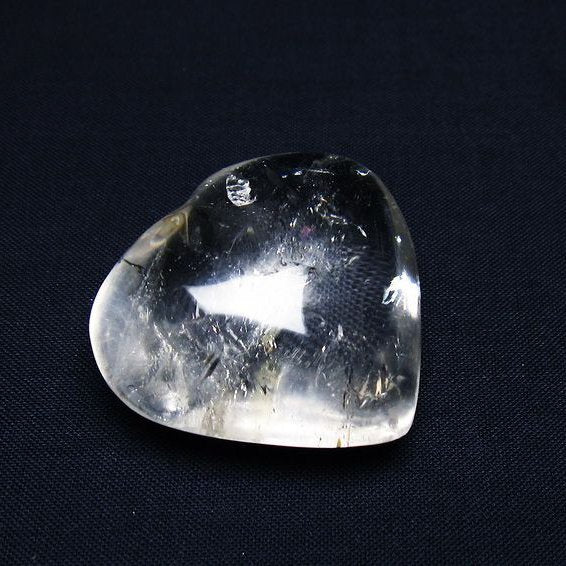 水晶 ハート置物 一点物 145-1528