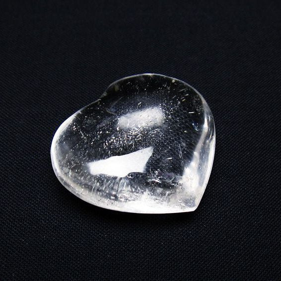 水晶 ハート置物 一点物 145-1542