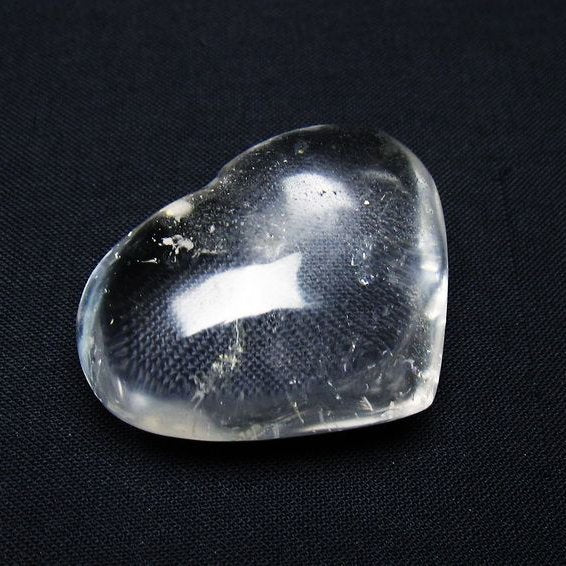 水晶 ハート置物 一点物 145-1544